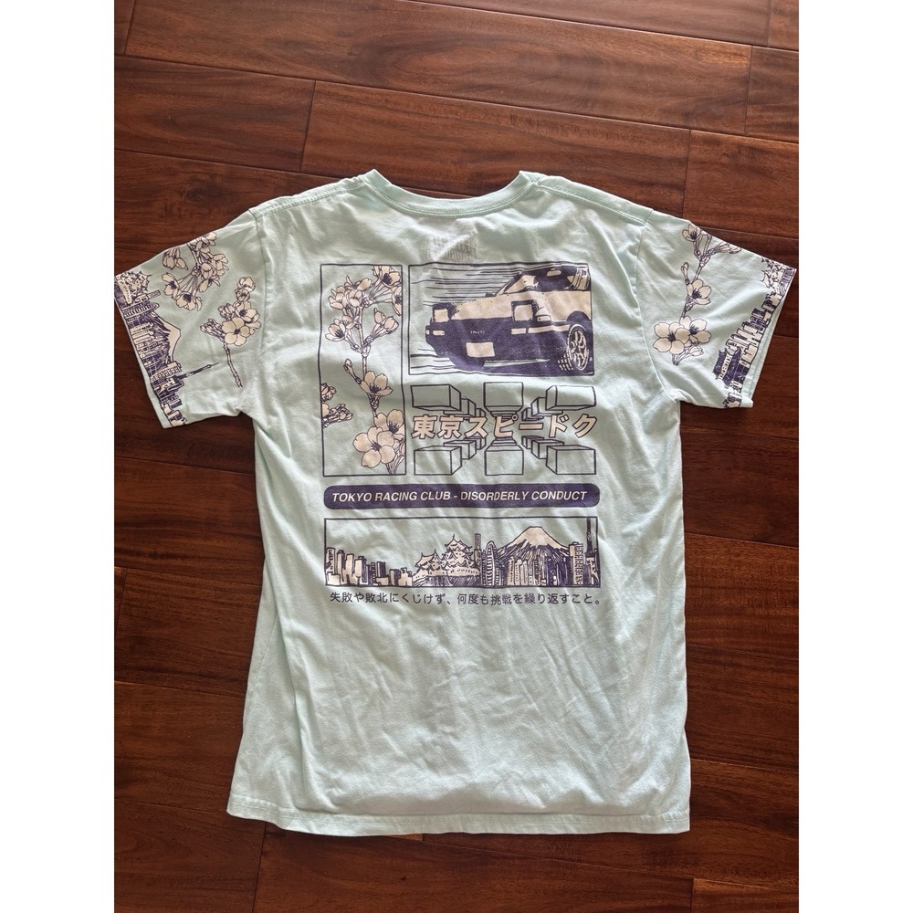 Fresh Laundry Mint Graphic Racing Tee Men's L
